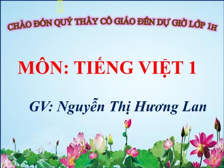 Bài giảng Tiếng Việt 1 - Bài 42: Ao, eo - Nguyễn Thị Hương Lan