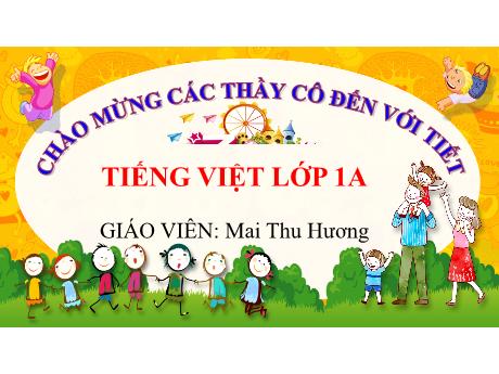 Bài giảng Tiếng Việt 1 - Bài 44: In, ưn - Mai Thu Hương
