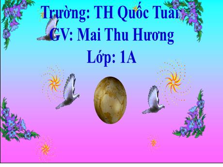 Bài giảng Tiếng Việt 1 - Bài: Ot, ôt, ơt - Mai Thu Hương