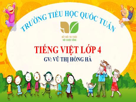Bài giảng Tiếng Việt 4 (Kết nối tri thức) - Đọc: Bức tường có nhiều phép lạ - Vũ Thị Hồng Hà