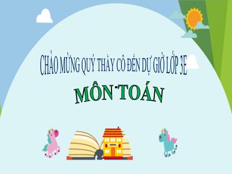 Bài giảng Toán 3 - Gấp lên một số lần