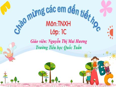 Bài giảng Tự nhiên và xã hội 1 - Bài 6: Lớp học của em - Nguyễn Thị Mai Hương