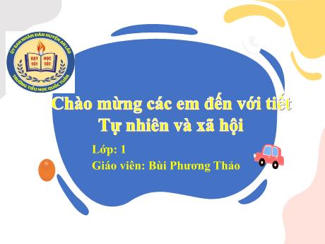 Bài giảng Tự nhiên và xã hội 1 (Kết nối tri thức) - Bài 14: Ôn tập chủ đề cộng đồng địa phương (Tiết 1+2) - Bùi Phương Thảo